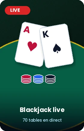 Blackjack en direct sur Shiny Wilds